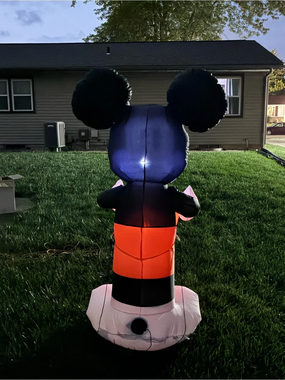 Disney Mickey Mouse W/ Pumpkin Airblown Inflatable 5ft Tall Halloween
